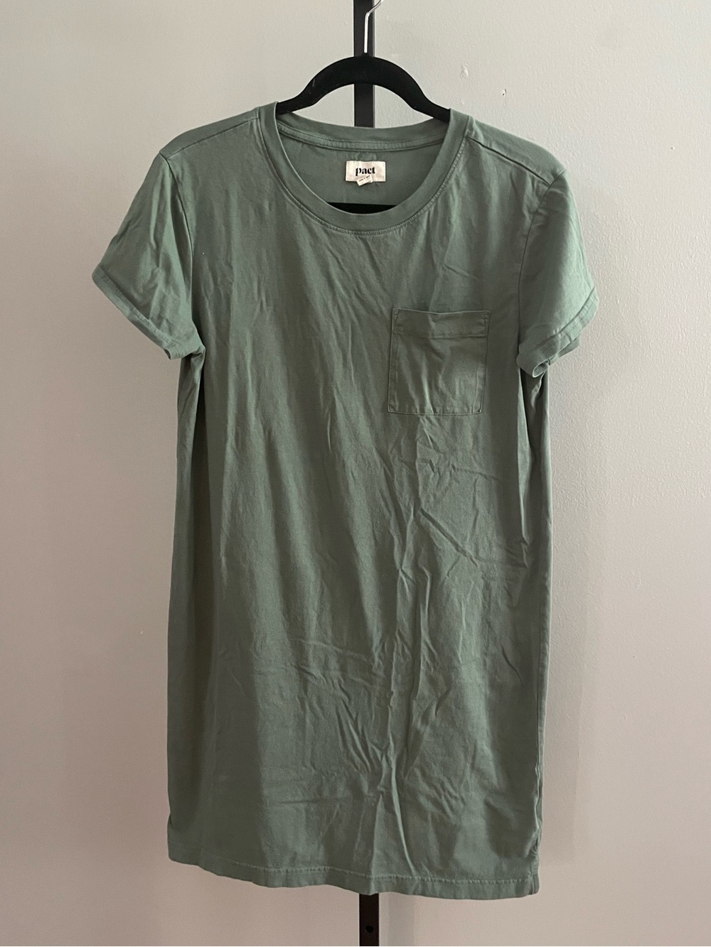 Pace Green 100% Organic Cotton T-Shirt Dress Size Medium